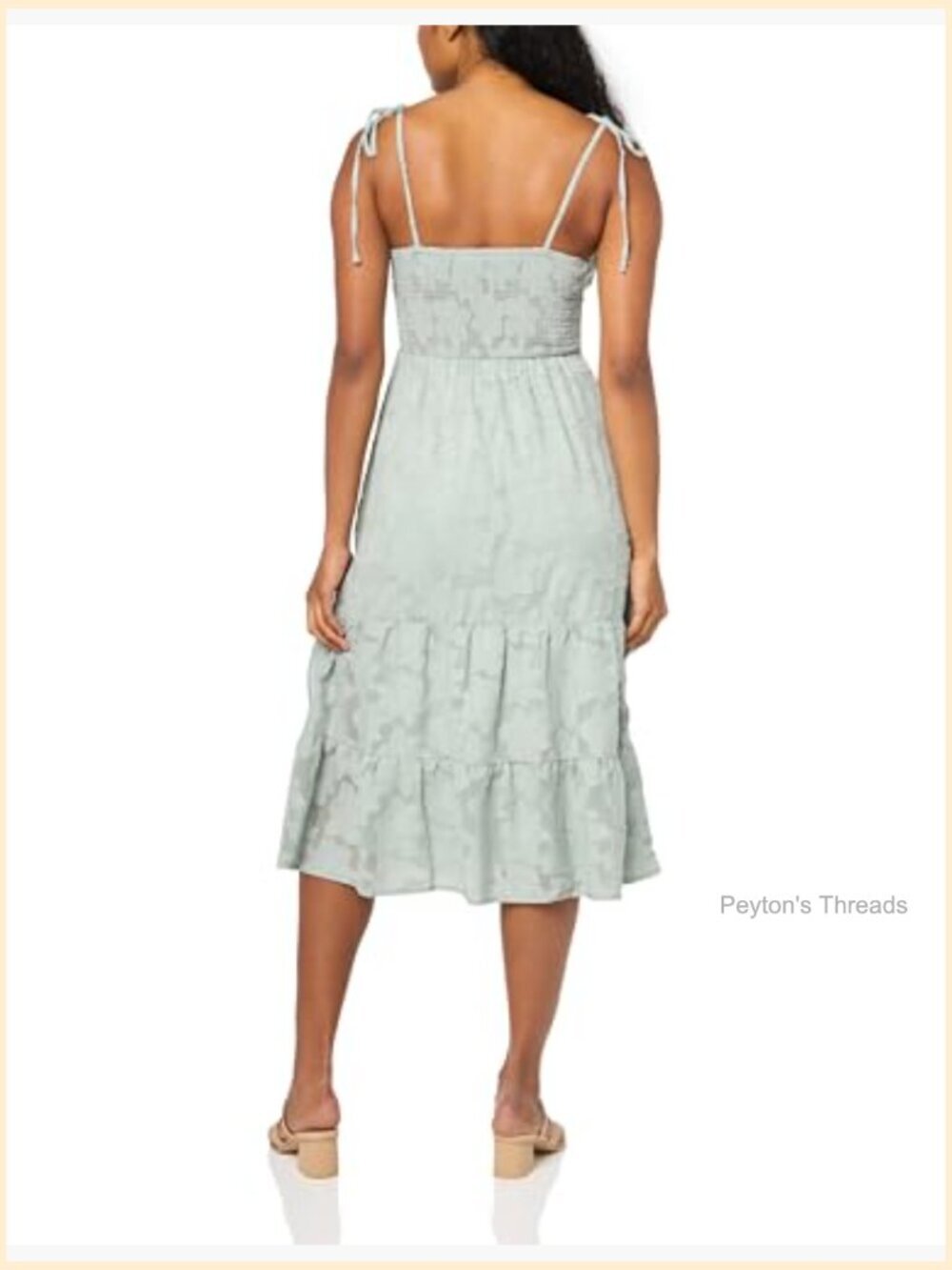 Sleeveless Empire Waist Midi Dress A-line Pull On - Picture 2 of 3
